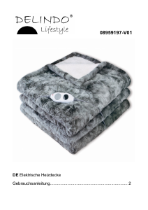 Bedienungsanleitung Delindo 08959197-V01 Elektrische heizdecke