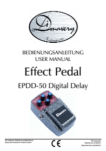 Handleiding DiMavery EPDD-50 Effectpedaal
