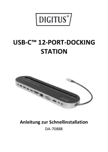 Bedienungsanleitung Digitus DA-70888 Dockingstation