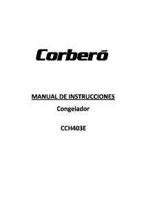 Manual de uso Corberó CCH403E Congelador