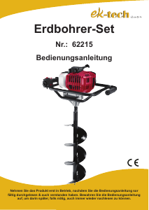 Bedienungsanleitung EK-Tech 62215 Erdbohrer