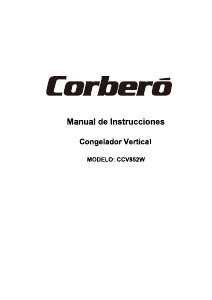 Manual de uso Corberó CCV852W Congelador