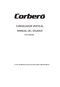 Manual de uso Corberó CCV1435W Congelador