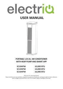 Handleiding ElectriQ SC16HPW Airconditioner