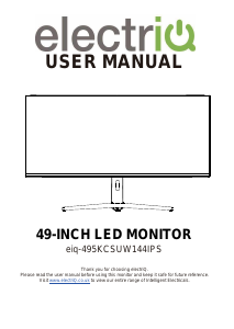 Handleiding ElectriQ eiq-495KCSUW144IPS LED monitor