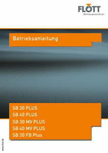 Bedienungsanleitung Flott SB 30 PLUS Tischbohrmaschine