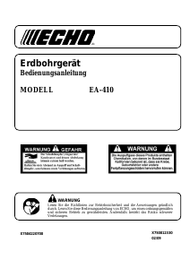 Bedienungsanleitung Echo EA-410 Erdbohrer