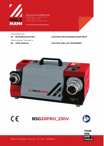 Handleiding Holzmann BSG 30PRO Boor bit slijpmachine