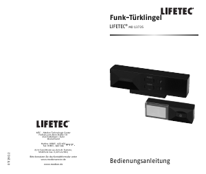 Bedienungsanleitung Lifetec MD 13735 Türklingel
