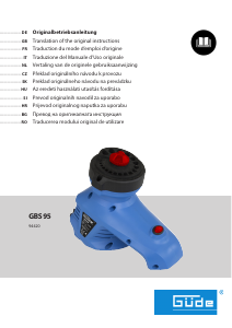 Priručnik Güde GBS 95 Oštrilica za svrdlo