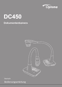 Bedienungsanleitung Optoma DC450 Dokumentenkamera