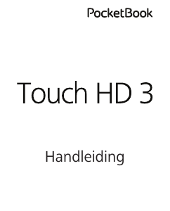 Handleiding PocketBook Touch HD 3 E-reader