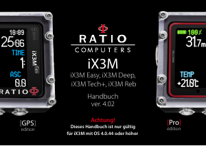 Bedienungsanleitung Ratio iX3M Reb Tauchcomputer