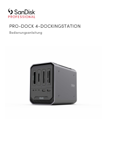 Bedienungsanleitung SanDisk Pro-Dock 4 Dockingstation