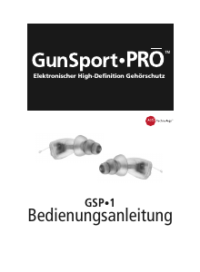 Bedienungsanleitung GunSport -PRO GSP-1 Ohrstöpsel