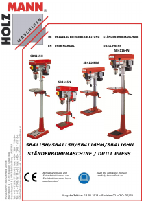 Handleiding Holzmann SB 4116HN Kolomboormachine