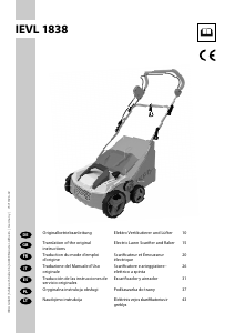 Handleiding Ikra IEVL 1838 Verticuteermachine