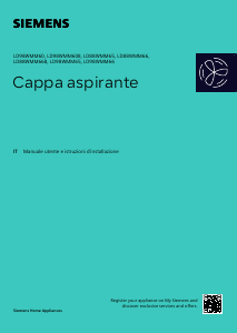 Manuale Siemens LD88WMM66 Cappa da cucina