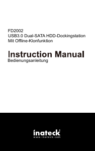 Bedienungsanleitung Inateck FD2002 Dockingstation