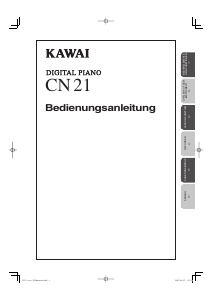 Bedienungsanleitung Kawai CN21 E-Piano