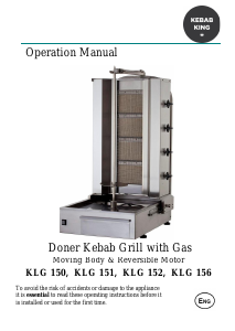 Handleiding Kebab King KLG 150 Dönergrill