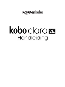 Handleiding Kobo Clara 2E E-reader