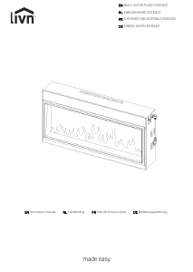 Handleiding Livn EF314A Essence Elektrische haard