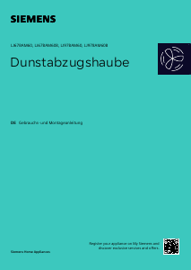 Bedienungsanleitung Siemens LJ97BAM60B Dunstabzugshaube
