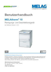 Bedienungsanleitung MELAG MELAtherm 10 Desinfektionsgerät
