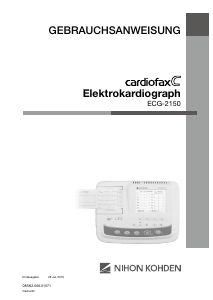Bedienungsanleitung Nihon Kohden ECG-2150 Cardiofax C EKG-Gerät
