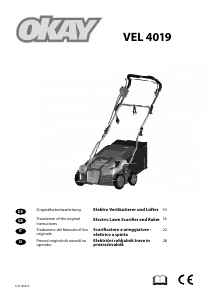 Handleiding OKAY VEL 4019 Verticuteermachine