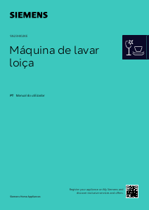 Manual Siemens SN23HI02KE Máquina de lavar louça