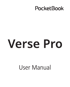 Handleiding PocketBook Verse Pro E-reader