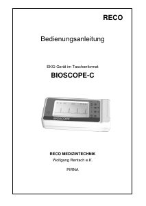 Bedienungsanleitung RECO Bioscope-C EKG-Gerät