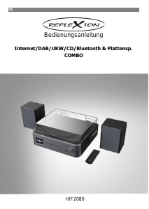 Bedienungsanleitung Reflexion HIF2080 Plattenspieler