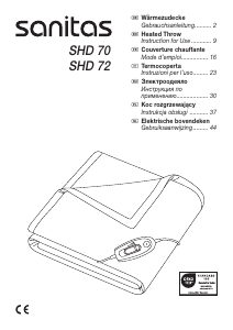 Handleiding Sanitas SHD 72 Elektrische deken