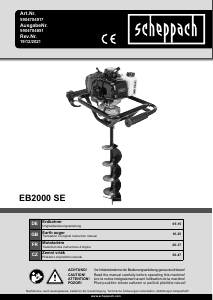Handleiding Scheppach EB2000 SE Grondboor
