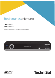 Bedienungsanleitung TechniSat DIGIT ISIO STC Digital-receiver
