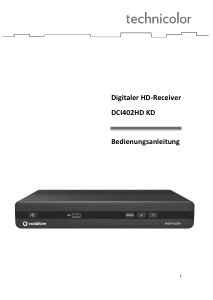 Bedienungsanleitung Technicolor DCI402HD KD Digital-receiver