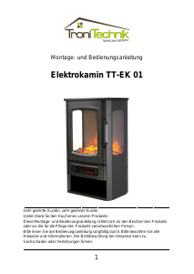 Bedienungsanleitung TroniTechnik TT-EK 01 Elektrokamin