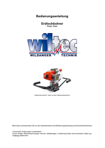 Bedienungsanleitung Wiltec 62350 Erdbohrer