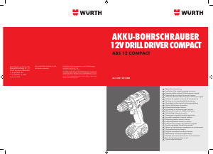 Handleiding Würth ABS 12 Compact Schroef-boormachine