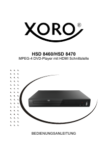 Bedienungsanleitung Xoro HSD 8470 DVD-player