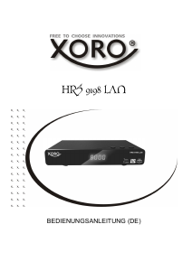 Bedienungsanleitung Xoro HRS 9198 LAN Digital-receiver