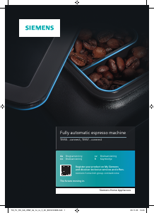 Käyttöohje Siemens TI9573X7RW Espressokeitin