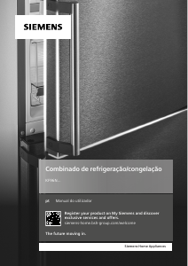 Manual Siemens KF96NVPEA Frigorífico combinado