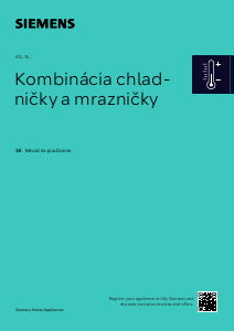 Návod Siemens KG39NAICT Chladnička s mrazničkou