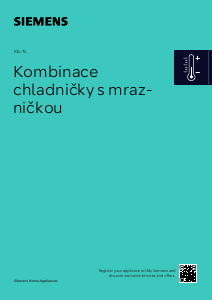 Manuál Siemens KG49NAIBT Lednice s mrazákem