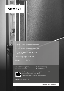 Käyttöohje Siemens KI87VVFE1 Jääkaappipakastin