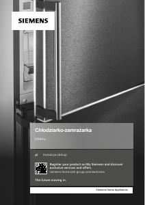 Instrukcja Siemens KI96NVFD0 Lodówko-zamrażarka
